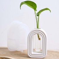 Arched Hydroponic Vase Silicone Mold DIY Water Culture Test Tube Flowerpot Gypsum Casting Mold Cement Resin Craft Making Home De