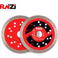 Raizi 125mm Fine Teeth Turbo Diamond Saw Blade For Granite Marble Concrete Sandstone 5 Inch Diamond Disc Wet Or Dry Cutting