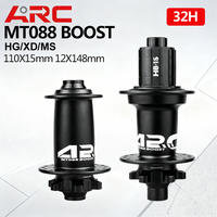 Cube ARC MT088 Boost 32 Hole MTB Bicycle Hub Front 15x110 Rear 12x148mm Noisy Cube Bike Hub for HG 8-11S MS XD 12S Cycling Parts