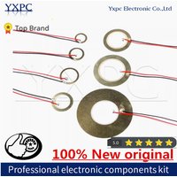 5pcs 12MM 15MM 18MM 20MM 27MM 35MM 50MM Buzzer Piezo Elements Sounder Sensor Trigger Drum Disc + wire copper