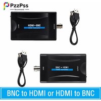 PzzPss BNC to HDMI Converter 1080P/720P HD Video Adapter for CCTV Surveillance Monitor, Bi-Directional Plug & Play