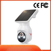 Bull Solar Powered Security Camera Hd Two Way Audio Wireless Outdoor Home Surveillance Waterproof Night Vision Motion Detection