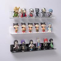 Adhesive Acrylic Wall Display Bedroom Living Room Wall Blind Boxes Toys, Character Models, Aromatherapy Decorative Shelves
