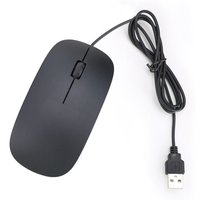 Wired USB Optical Mouse for PC Laptop Computer Scroll Wheel Mice Black