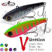 WALK FISH 1PCS Winter Fishing High Pitch VIB Lures 34g Rattling Sinking Vibration Pesca Bass Tuna Bluefish Fishing Tackle