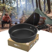 Non-stick Camping Frying Pan with Foldable Handle Aluminum Alloy Picnic Cookware Set Ultra-light Portable Outdoor Pan Pot