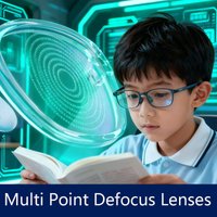 Multi Point Defocus Anti-blue Light Lenses Children Teenager Eyes Relief Protection Myopia Control Optic Prescription Micro Lens