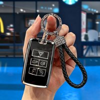 Auto For Jaguar XE E-PACE XF For Land Rover Range Rover Evoque Discovery Sport Velar TPU Car Key Case Cover Protected Shell Fob