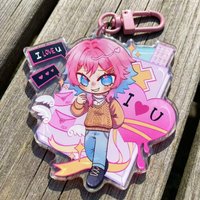 14 days with you Ren Acrylic Keychain Unique Design Accessory, Perfect Gift Idea, Durable & Stylish, Ideal for Everyday Use