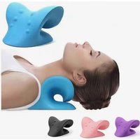 Oreiller de Massage pour le cou et les épaules, dispositif de Traction chiropratique cervicale, relaxant pour soulager la douleur, masseur corporel