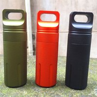 Outdoor Storage Capsule Holder Pill Airtight Case EDC Survival Kit Capsule Seal Bottles Waterproof Seal Bottle Survival