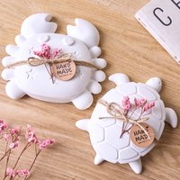 3D Crab Turtle Storage Box Silicone Mold DIY Ocean Animals Jewelry Display Plate Tray Casting Molds Plaster Resin Crafts Making
