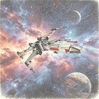 New to X-wing creative fighter space building brick model toy men and women birthday party gifts