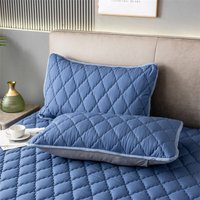 Waterproof pillowcase anti-fouling, machine washable pillowcase bedroom decoration suitable for household, no fitted sheet