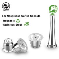 Capsule de café réutilisable ICafilas pour Nespresso, filtres à café en acier inoxydable, machine à café expresso pour crème, nouvelle version améliorée