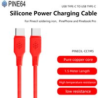 Pine64 Usb Type-c To Usb Type-c Silicone Power Charging Cable For Pinecil TS100 TS101 Soldering Iron PinePhone Pinebook Pro