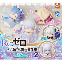 Stand stones capsule toys cute kawaii Onemutan Re: Life in a different world from Zero Part.2 Emilia Rem anime sleeping figures