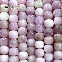 Natural Gem Stone 8mm Vintage Beads Kunzite Abacus Loose Spacer Beads for Jewelry Making Diy Bracelet Charms Accessories 15‘’