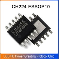 5/20/100PCS CH224K ESSOP-10 SMD CH224K USB PD Power Granting Protocol Chip Fast Charging IC USB interface Chip