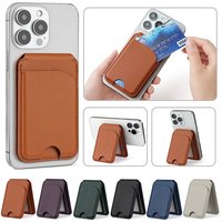 Strong Magnetic Card Holder Wallet Back Sticker for iPhone 17/16/15/14 Pro/Max - Stand Document Storage Pocket
