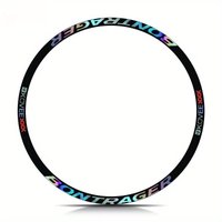 16Pcs 2D Mountain Bike Rim Decals for 27.5 29 Inch Wheels, Multi-color Waterproof Wear-resistant Stickers, Universal Decor for