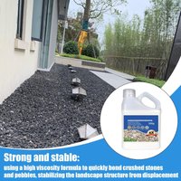 Stone Glue Quick Drying Landscape Adhesive Clear Waterproof Glue for Rocks Sealer Adhesive Stabilizers Outdoor Garden Gravel