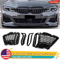 Für BMW G20 G22 Vordere Nebelscheinwerfer-Gitter G28 320i 330i M340i M Sport Style 2019-2022 Nebelscheinwerfer-Netzgitter Hochglanz Schwarz