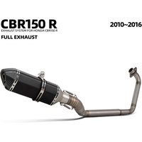 Motorcycle Escape Full System Modification Kit Exhaust Header Pipe Muffler with DB Killer for CBR150R CBR125R 2010-2016