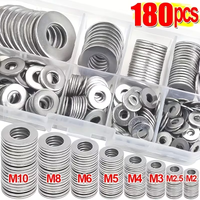 Stainless Steel Flat Washer Assortment Kit (M2, M2.5, M3, M4, M5, M6, M8, M10) - Suitable for Home Decorations& Factory Repairs image 4