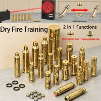 9mm Red Dot Laser Training Cartridge Dry Fire Tactical Bullet Trainer for Pistol Marksmanship 380ACP/38SPL/40S&W/223Rem/45ACP