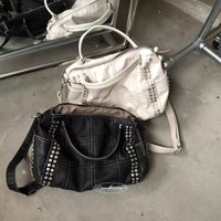 2026 New Fashion Retro Style Metal Rivet Tote Bag Women's Handbag Large Capacity Motorcycle Bag Detachable Shoulder Strap