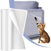 Anti Cat Scratch Furniture Protector Cat Training Protectors PVC Transparent Tape Couch Guard Pads Stickers for Couch Sofa
