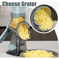 Portable Manual Cheese Slicer Vegetable Cutter Slicer Multifunctional Round Rotate Mandoline Slicer Potato Cheese Kitchen Gadget