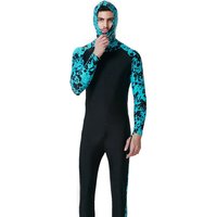 Sbart Full Body Swimsuit Sun UV Protective UPF50+ Stinger Suit Dive Skin UPF50+ Long Sleeve One-piece Hoodie Rash Guard