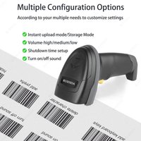 1d 2d Wireless Barcode Scanner with Charging Base Qr Code Handheld Barcode Reader Wireless or Bluetooth Bar Scanner image 4