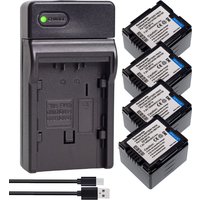 CGA-DU14 Battery for HITACHI BZ-BP14SW BZ-BP14S DZ-BP14S DZ-HS300 DZ-BD7H DZ-BP7S DZ-BX37 Slim Charger