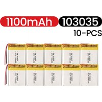 103035 3.7V 1100mAh Battery Lipo Polymer Lithium Ion Rechargeable Batteries +PCB Protection Board PH2.0 XH2.54 Optional interfa