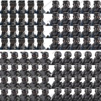 City Military Police Figures Building Blocks WW2 Soldiers Special Force Army SWAT Warrior Accessories Bricks Toys Children Gift