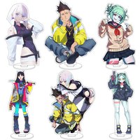 16CM Anime Cyberpunk: Edgerunners David Martinez Lucyna Kushinada Cos Acrylic Figure Stand Ornaments Chrismas Gifts