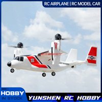 V 22 Osprey Rc Aircraft Vertical Takeoff And Landing Variable Wing Fixed Wing Plane With Flight Control For Outdoor Hobby Lovers