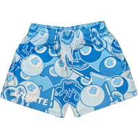 8-Ball Allover Print Men's Athleisure Mesh Shorts With Pocket Summer Quick-dry Soft Lightweight Swim Beach Shorts Moto Shorts