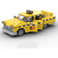 447PCS New MOC Car Model Movie Series Highway Taxi DIY Creative Educational Children's Building Blocks Gift
