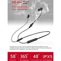 2025 New Version Neck-hung Bluetooth Headphones Imperceptible Wearing Noise Cancellation Ultra-Long Battery Life Sports Fitness