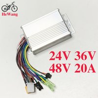24V 36V 48V 20A E-Scooter Brushless Motor Controller Three-mode Sine Wave 350W 500W for KUGOO M4 E-Bicycle No. 2 Protocol Meter