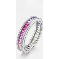New S925 Sterling Silver Dopamine Colored Zirconium Ring for Women's Fashion, Light Luxury, European and American Style