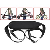 Adjustable Kids Bikes Carrying Strap with Shoulder Pad Kick Scooter Shoulder Strap Hand Carrying Shoulder Belt