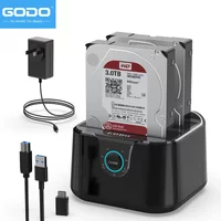 GODOHDD Docking Station SATA to USB 3.0 Adapter for 2.5 3.5 SSD Disk Case HDD Box Dock Hard Drive Enclosure Docking Station
