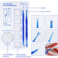 275pcs Dental Matrix Blue Transparent Cervical Matrices Matrix Bands For Composite Gingival Dentist Filling Materials Tools