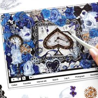 56pcs/lot Rose Poetry Series Kawaii Ins Decorative Stickers Material Pack DIY Handmade Scrapbooking Aesthetic Supplies