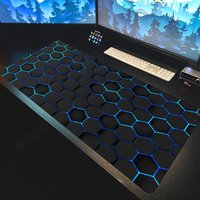 Large XXL Gamer Mousepad Hexagon Geometric Mouse Pad Desk Mouse Pad Cute HD Desk Pad Extended Gaming Keyboard Mats 90x40cm